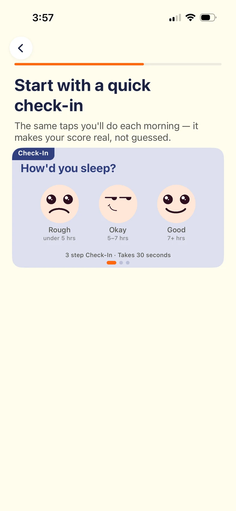 Daily check-in